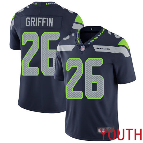 Seattle Seahawks Limited Navy Blue Youth Shaquill Griffin Home Jersey NFL Football #26 Vapor Untouchable->women nfl jersey->Women Jersey